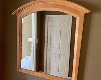 Shermag (made in Canada) maple arched mirror.  PRICE: $160