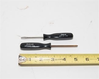 T14	Vintage Snap On Mini 1/8" Black Handle SSP 266-Phillips, SSP 46 -Flat Tip Set of 2	      $24.95          8 Available