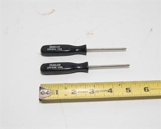 T22	Vintage Snap-On Mini 1/8” Black Handle SSP 266-Phillips Set of 2	  $24.95