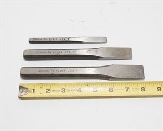 T37	Vintage Snap-On Set of 3 Chisels 3/4”, 7/16”, 7/8”	            $24.95