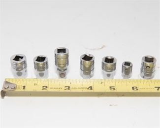 T41	Set of 7 Snap On 3/8 Adaptors	$55.95