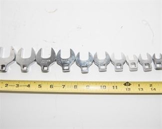 T52	Snap On Set of 11 Crowfoot Wrenches FCO 28, 30, 32, 26, 24, 22, 20, 18,16,14,12                        $87.95