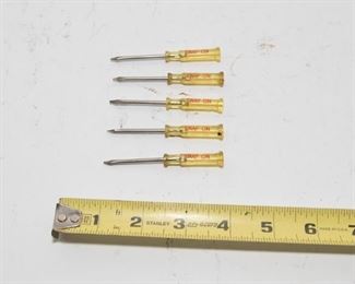 T73	Vintage Clear Yellow Handle Promo Screwdriver Lot of 5                            $19.95                                                                 4 Available