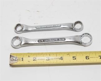 T94	S-K 1618 1/2” Lectrolite 5/8” Box Wrenches Lot of 2               $14.95