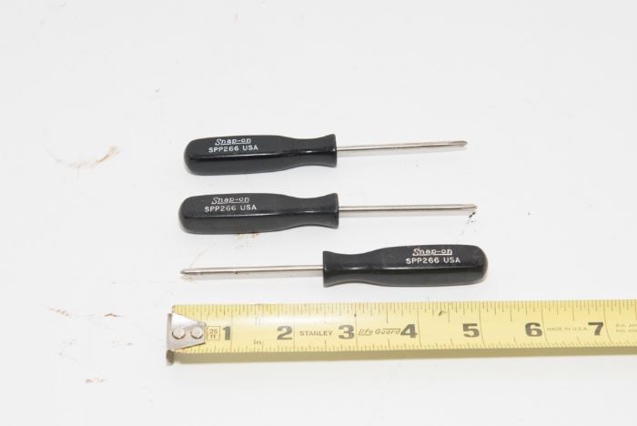 T1	Vintage Snap On Mini 1/8” Black Handle SPP 266 Phillips Set of 3	$29.95