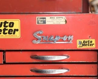 T97 Vintage Snap-On Rolling Tool Chest Deluxe with Side Cabinets, 19 Drawers $995.00
