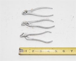 T150	Set of 3 Misc. Mini Pliers 1-Snap-On, 1-Blue Point, 1-unknown                              $18.95