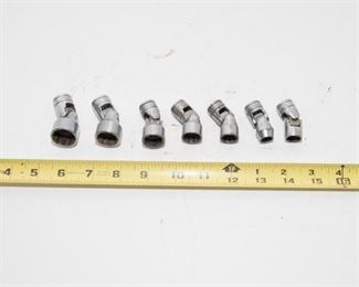 T131	Snap On 7pc 3/8 Drive Swivel Sockets $54.95