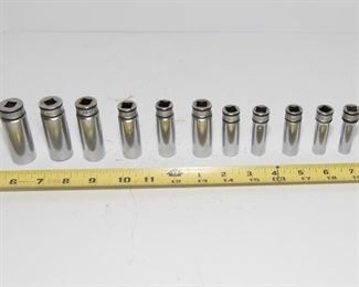 T132	Snap On 11Pc 3/8 Head 19mm-9mm Set $72.95