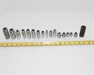 T133	Snap-On 17 Pc. 3/8 Misc. Drive Socket Heads                             $68.95