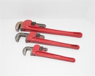 T210	Pittsburgh Adjustable Pipe Wrenches Set of 3 10”, 14”, 18”           $24.95