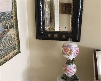 Victorian Parlor Lamp ant Table