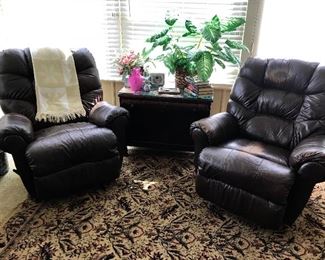 Two Well Used Recliners.........