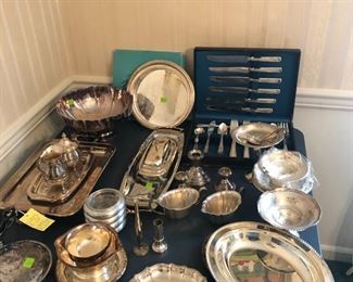 Lots of silver plated items