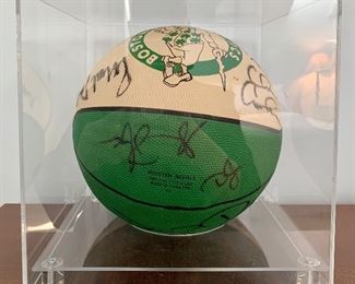 Item 4: Celtic Basketball Under Lucite - between 1985 and 1994 - includes Robert Parish signature: $250