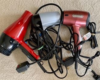 Lot of Miscellaneous Hair Dryers: $10