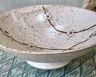 Item 32:  Cherry Blossom Bowl (Japanese Studio Piece) - 9.5 x 3 : $28