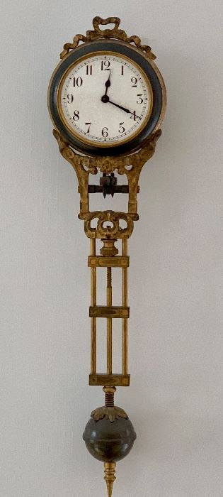 Item 42:  Hanging Mini Wall Clock - only 9.5" long!: $145