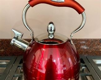 Shiny Red Teapot: $15