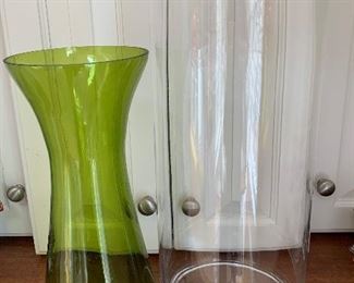 Two large vases: $8