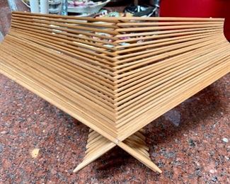 Folding Wood Basket: $10