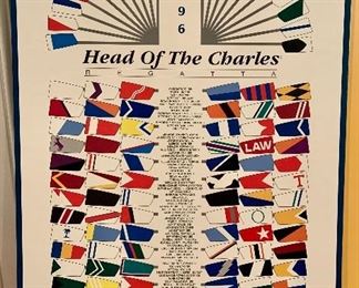 Head of the Charles Flag Poster 1996, mounted: $22