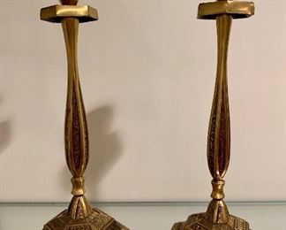 Item 68:  Pair of Candlesticks from Israel - 10": $14