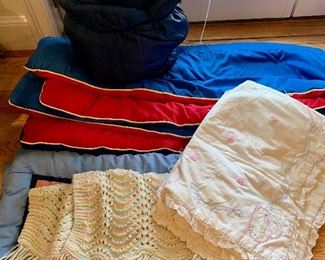 Lot of Miscellaneous Blankets & Sleeping Bags: $10