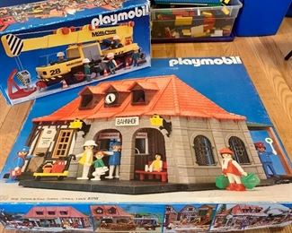 Playmobile Vintage Mobile Crane and Railway Station: $75