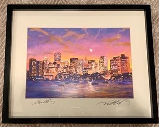 Item 84:  Boston Skyline (Watercolor): $100