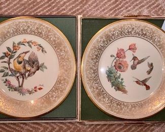Item 69 & 70:  Lenox "Rufous Hummingbird" & Lenox "The Meadowlark" by Edward Marshall Boehm - 10.5: $20 each