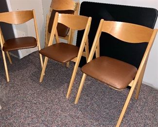 Item 95:  (4) Skakmore Folding Chairs - 16 x 16 x 29: $95
