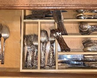 Great set of silverplate silverware- needs to be cleaned up! $38