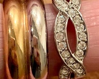 Two costume jewelry rings: $8