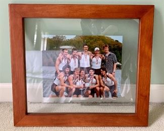 Wood Frame for picture held between glass: $14