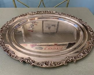 Large Silverplate Tray, heavy: $125