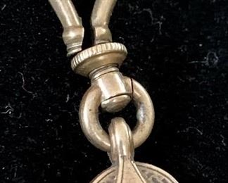 Item 120: Antique Tested 14K Gold Watch Fob: $155