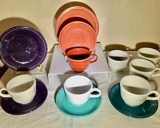 Fiestaware Cups & Saucers https://ctbids.com/#!/description/share/403067