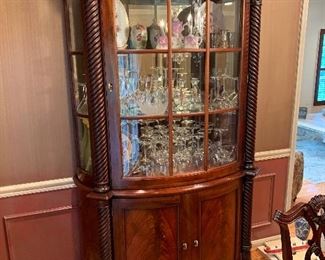Henredon china cabinet in excellent condition.  86"x19"x46" - Price $1800
