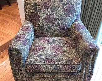 Overstuffed arm chair in great condition.  36"x33"x34" - Price $450