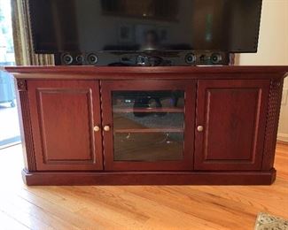 Corner television cabinet in great condition.  27"x63"x2' - Price $350