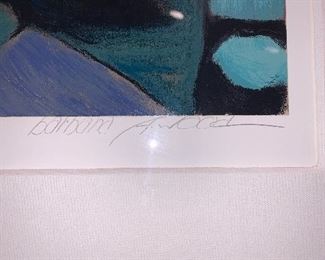 Barbara Wood signed and numbered lithograph