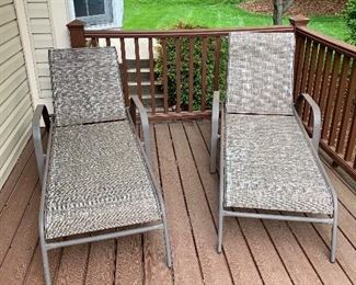 Pair of chaise lounge chairs in great condition.  Price $50 each