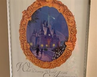 Disney 25th Anniversary Wall Art $195