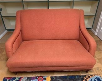 Upholstered loveseat in good condition.  54"x35"x31" - Price $350