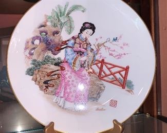Boehm porcelain 12" decorative plate "Musical Maidens of The Imperial Dynasties" in great condition. $30