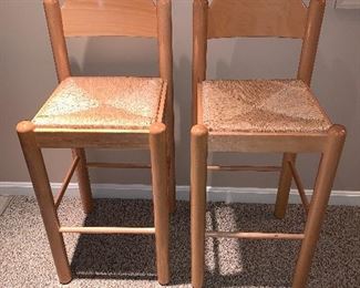 Pair of wood barstools in great condition.  27.5"x16" - Price for pair $40