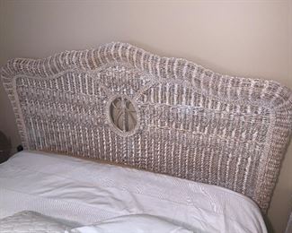 Wicker queen size headboard in great condition.  52"x69" - Price $250