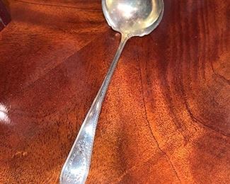 Silverplated ladle $30