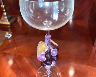 Murano wine glass $45